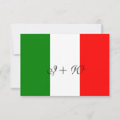 Italie Mariage italien RSVP (Dos)
