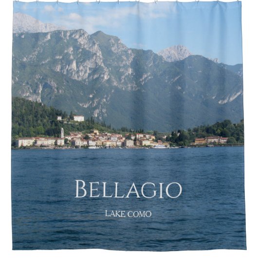 Italië meer Como Shower-gordijn Douchegordijn (Voorkant)