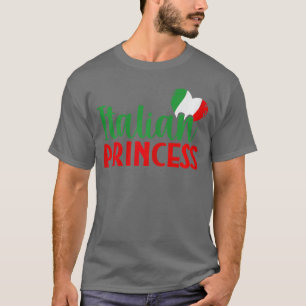 Italië Meisje Cute Italia Thuisland Italiaanse Pri T-shirt