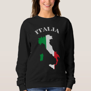 Italië met Italiaanse vlag 1 Trui