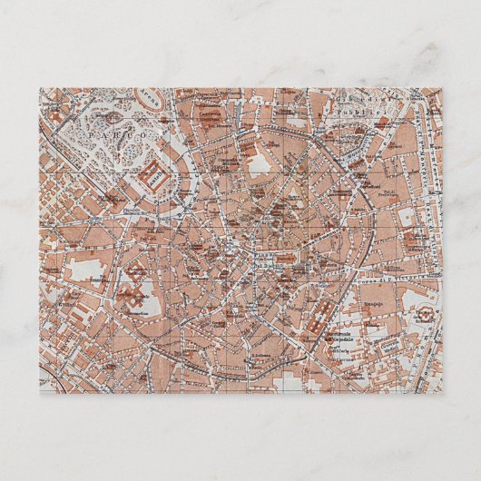 Italie - Milan City Carte (Devant)