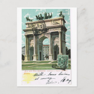  Italië, Milano, Arc della Pace 1904 Briefkaart