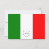 Italie moderne Mariage italien RSVP (Dos)