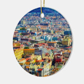 Italie : Naples Pittoresque Noël Ornement (Gauche)
