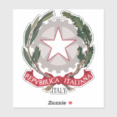 italië nationale wapenstilstand sticker (Vel)