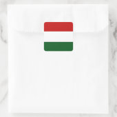 Italië of Mexico banner / vlag Vierkante Sticker (Tas)