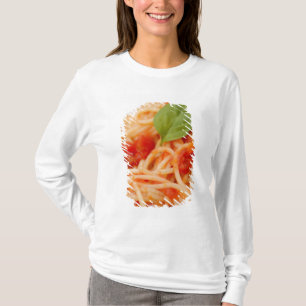 Italië, Orta, Meer van Orta, spaghetti met tomaat T-shirt