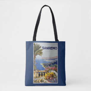 Italië — Oude reiskoffertassen van Sanremo Tote Bag