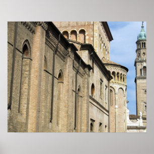 Italië, Parma, Toren van de San Giovanni-kerk Poster