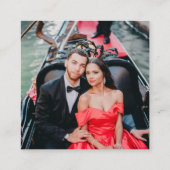 Italië Paspoort bruiloft QR Informatiekaartje (Achterkant)