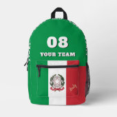 Italie patriotique, sac d'équipe, nom, drapeau ita (Recto)