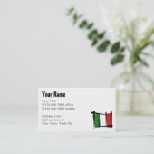 Italië Penseelvlag Visitekaartje (Staand voorkant)