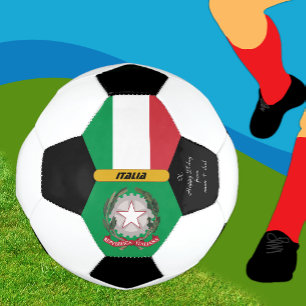 Italie Personnalisée, Drapeau, Bal Photo Football