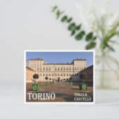 Italië - Piemonte - Torino - Castle Square - Briefkaart (Staand voorkant)