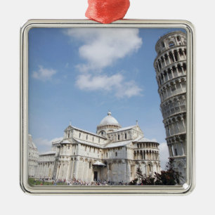 Italië, Pisa. Kathedraal, doopkapel en scheve Metalen Ornament