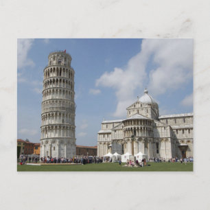 Italië, Pisa. Leaning Tower of Pisa en Briefkaart