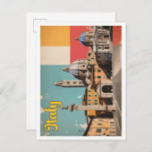 Italië Pop Art Travel Illustration Briefkaart (Voorkant / Achterkant)