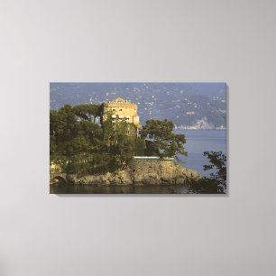 Italië, Portofino. Schitterend leven aan de Canvas Afdruk