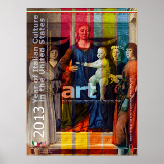 Italie Poster d'art Année de la culture italienne