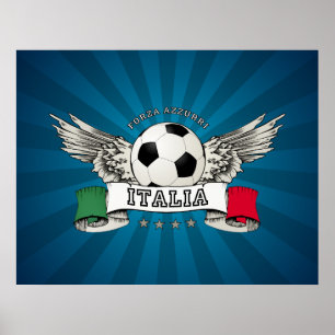 Italië poster ter ondersteuning van het nationale
