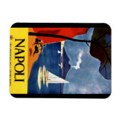 Italië poster vintage magneet (Horizontaal)