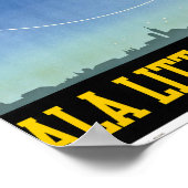 Italie Poster Vintage voyage restauré (Coin)