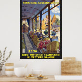 Italië Poster voor het reizen met de Vintage-inric (Keuken)