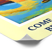 Italië Poster voor reizen met bestemming Italië (Hoek)