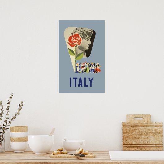 Italië Poster voor reizen met bestemming Italië (Keuken)