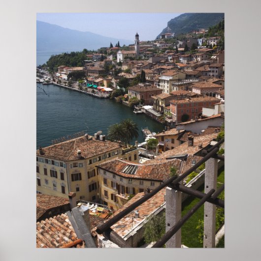 Italië, provincie Brescia, Limone sul Garda. Stad Poster (Voorkant)