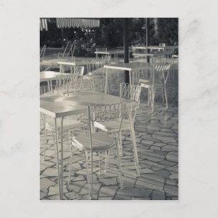 Italië, provincie Brescia, Sirmione. Cafe aan het Briefkaart