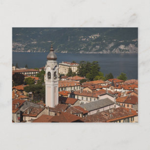 Italië, Provincie Como, Menaggio. Gezicht op stad Briefkaart