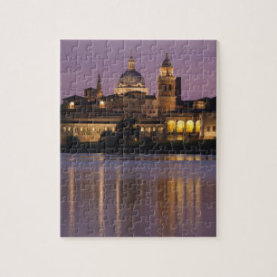Italië, provincie Mantua, Mantua. Gezicht op de st Legpuzzel