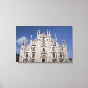 Italië, provincie Milaan, Milaan. Dom van Milaan, Canvas Afdruk