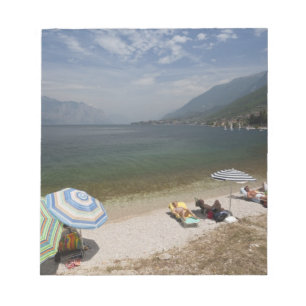 Italië, provincie Verona, Brenzone. Meer Garda Notitieblok