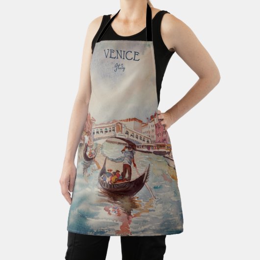 Italië Reis - waterverf VENICE souvenir Schort (Insitu)
