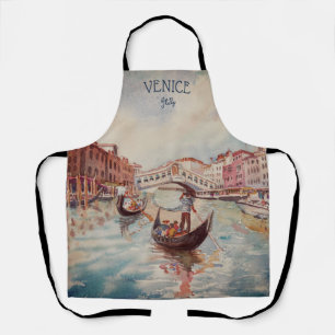 Italië Reis - waterverf VENICE souvenir Schort