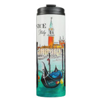 Italië Reis - waterverf VENICE souvenir