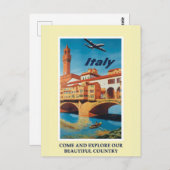 Italië reisbureau Briefkaart (Voorkant / Achterkant)