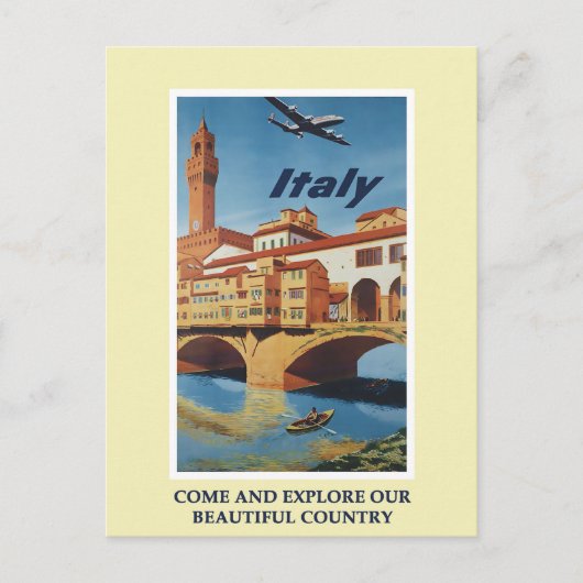  Italië reisbureau Briefkaart (Voorkant)