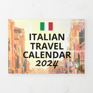 Italië Reiskalender 2024 Digitale Nomad Bezoeker Drieluik Programma