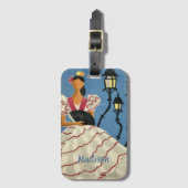  Italië Reisnaam Bagagelabel (Voorkant (verticaal))