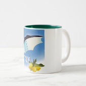 Italië Reisposter in de stijl Lemons Tweekleurige Koffiemok (Voorkant rechts)