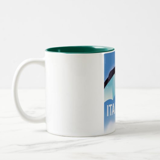 Italië Reisposter in de stijl Lemons Tweekleurige Koffiemok (Links)