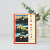  Italië, reisposter, San Marino Briefkaart (Staand voorkant)