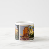 Italië reist Italiaanse steden retro keepomwille Espresso Kop (Voorkant)