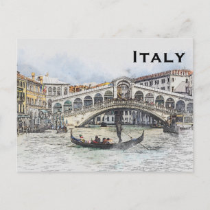 Italië reistoerisme in het buitenland briefkaart