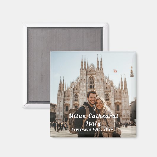 Italië Reizen Aangepaste Foto Souvenir Magneet (Voorkant / Achterkant)