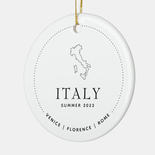 Italië Reizen Classic Custom Keepsake Keramisch Ornament (Links)