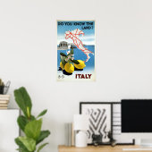 Italië reizen Poster (Thuiskantoor)
